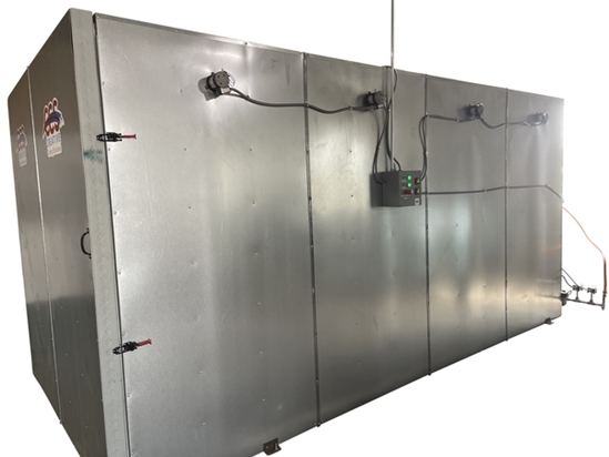 8' x 8' x15' Gas Industrial Powder Coat Curing Oven